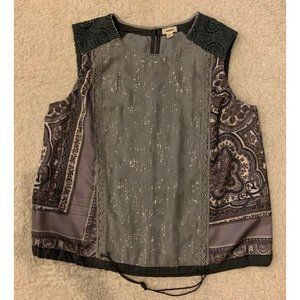 Anthropologie TINY | Purple/Lavender Seq. Sleevele